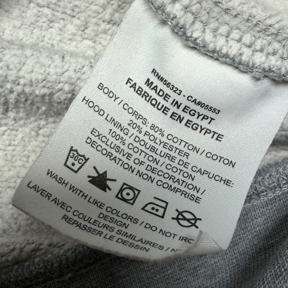 Nike Just Do It Graphic Pullover Mens Large Gray Hoodie Y2K Skater Streetwear - Picture 6 of 10